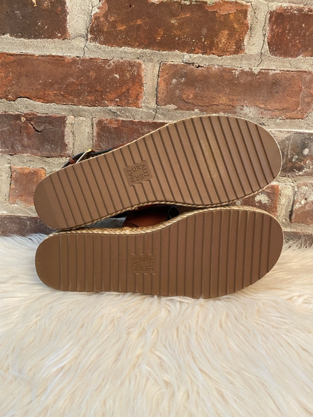 Naturalizer Patience Platform Brown Leather Sandals, Size 9.5 - Picture 14 of 16